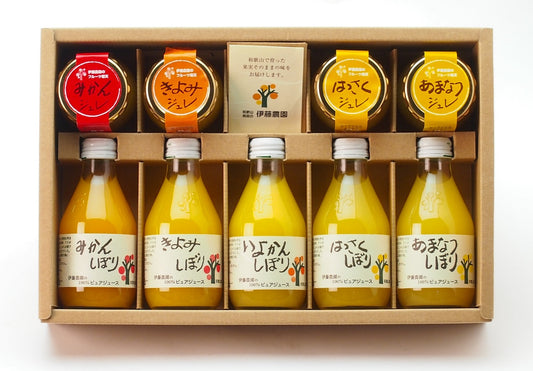 〈産直〉「伊藤農園」100%ピュアジュース＆ジュレギフトセット