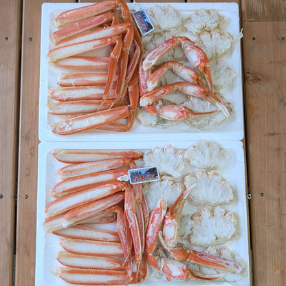 〈産直〉山陰浜坂産　カット済・茹で松葉がに（訳あり）