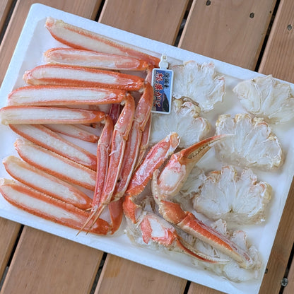 〈産直〉山陰浜坂産　カット済・茹で松葉がに（訳あり）