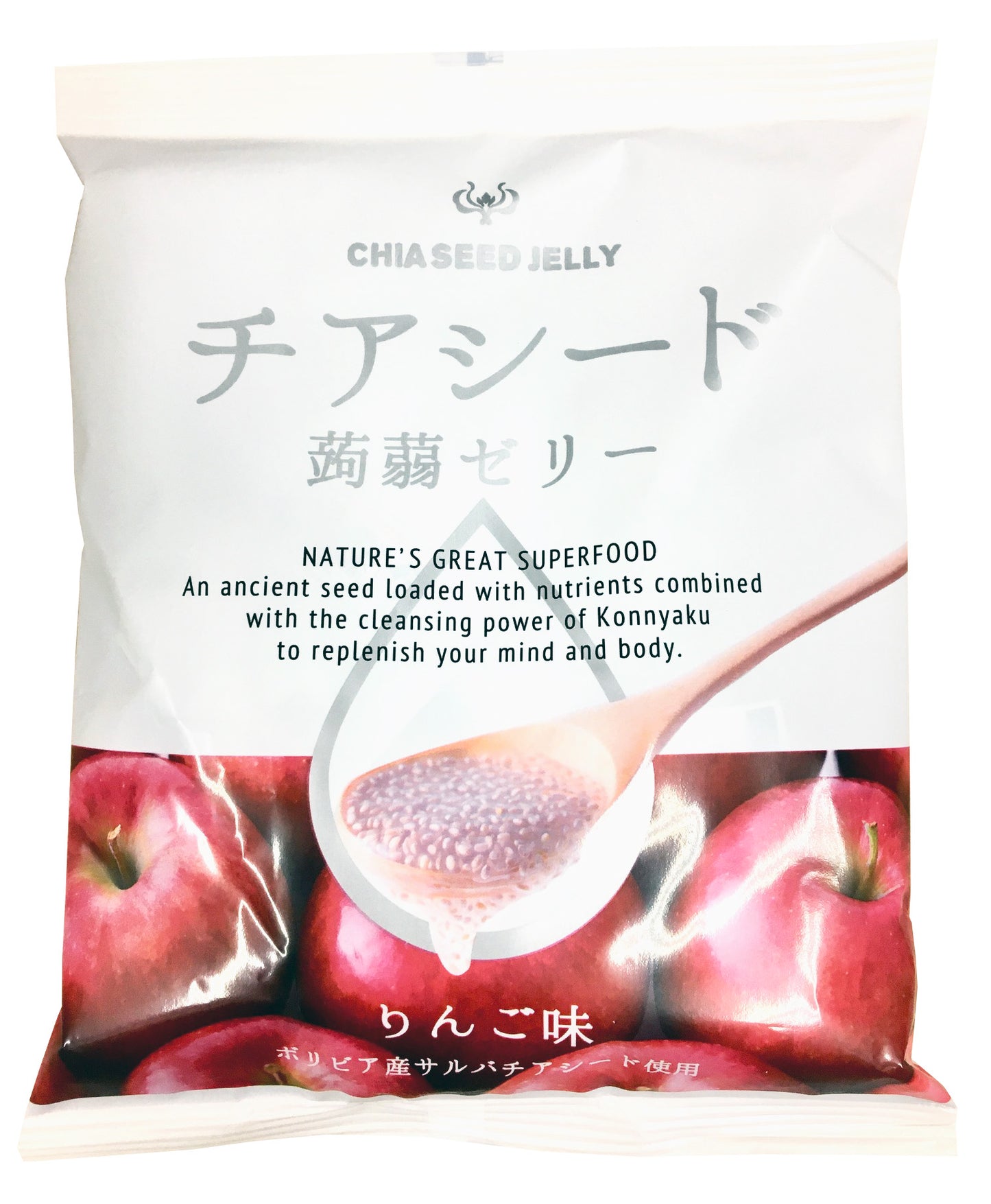 チアシード蒟蒻ゼリー　りんご